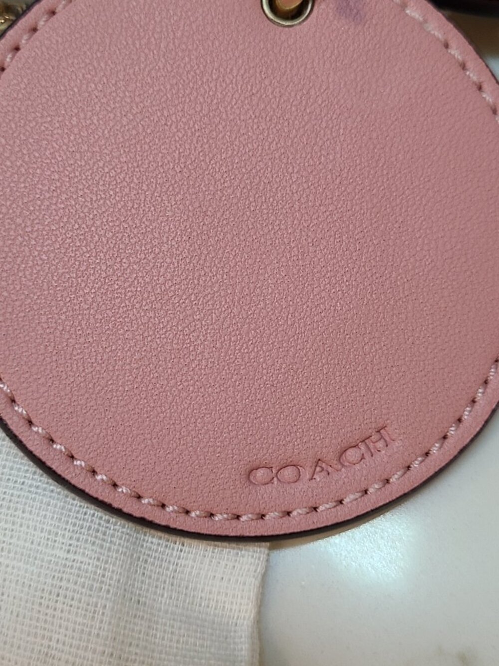 NWT Coach Mini Skinny ID Holder with matching mirror purse charm - Picture 10 of 10